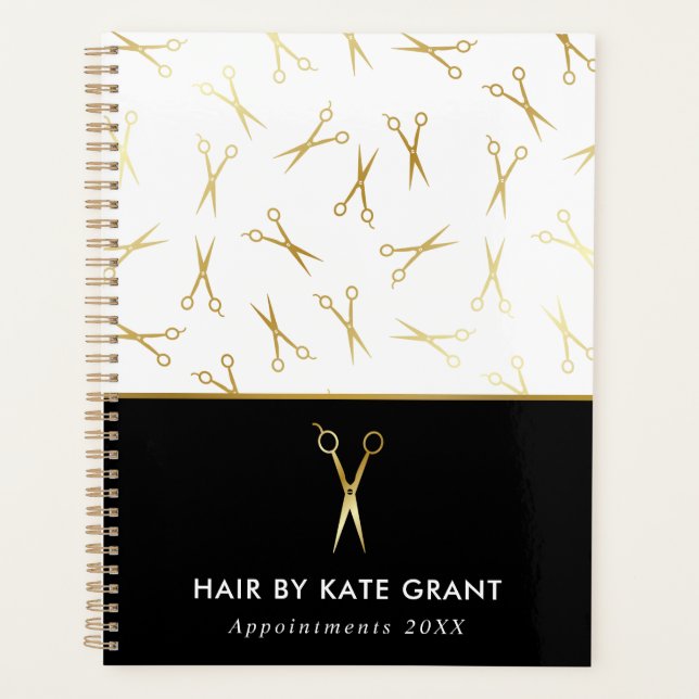 Faux Gold Ciseaux Coiffure Styliste Salon Rendez-v (Devant)