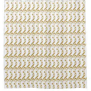 faux Gold colour Girly Music Notes