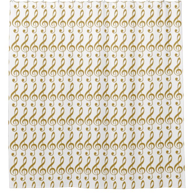 faux Gold colour Girly Music Notes (Front)
