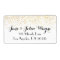 Faux Gold Confetti Dots Wedding Return Address