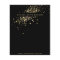 Faux Gold Confetti on Black Flyer