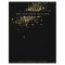 Faux Gold Confetti on Black Flyer