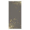 Faux Gold Confetti on Modern Grey Rack Card
