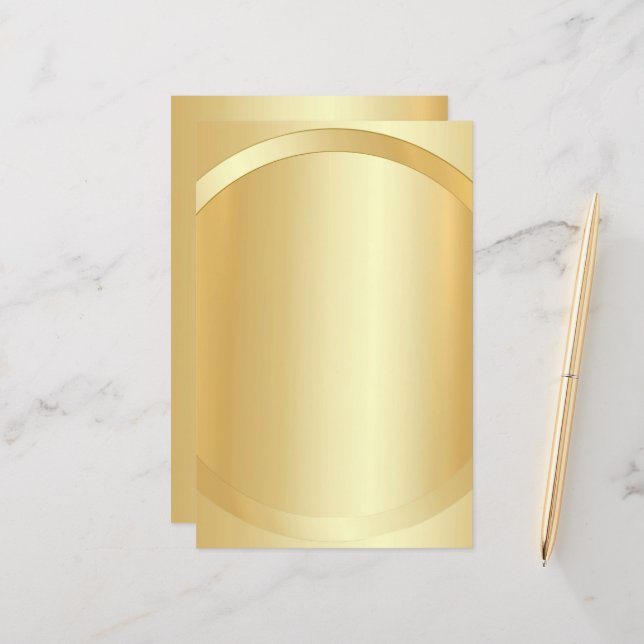 Faux Gold Custom Glamourous Add Your Text Template (Front/Back In Situ)