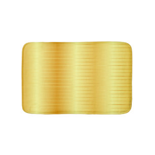 Faux Gold Custom Trendy Elegant Template Bath Mat