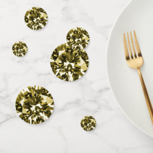 Faux Gold Diamond Confetti