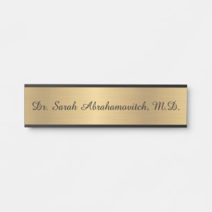 Faux Gold Doctor Doctor's Office Door Sign