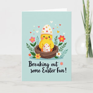 Faux Gold Easter Bird Card