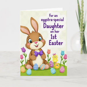 Faux Gold Easter Fun Card