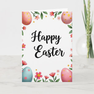 Faux Gold Easter Greeting Card