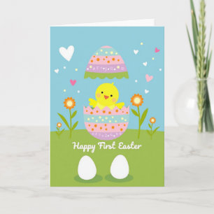Faux Gold Easter Hatchling Card