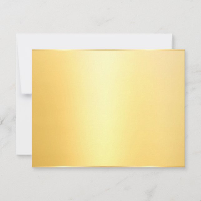 Faux Gold Elegant Blank Modèle moderne (Devant)