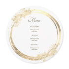 faux gold elegant Menu