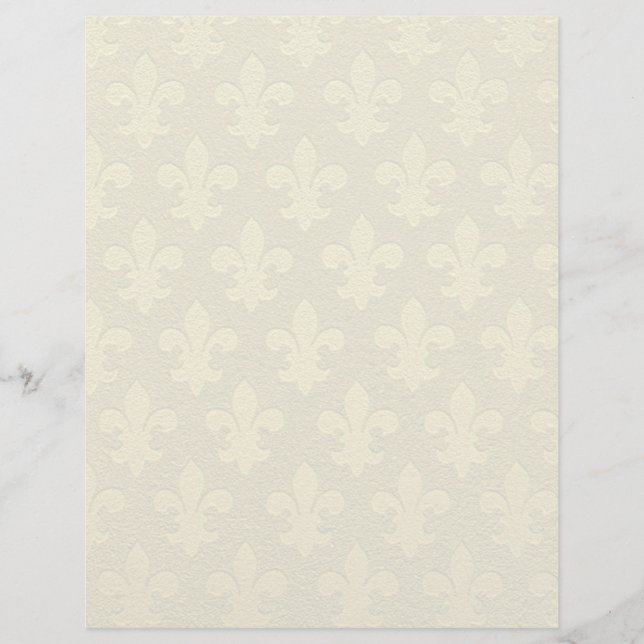 Faux gold fleur de lis pattern embellished (Front)