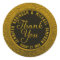 Faux Gold Foil and Black Thank You