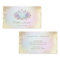 faux gold foil and pastel lotus aesthetician