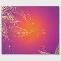 Faux Gold Foil Arabian Bollywood