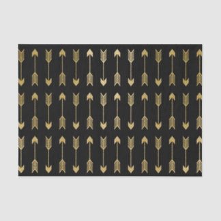 Faux Gold Foil Arrows Pattern Tissue Paper
