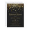 Faux Gold Foil Confetti | Black Rehearsal Dinner