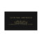 Faux Gold Foil Confetti Business Card | Black