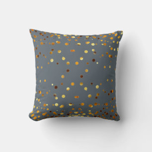 Faux Gold Foil Confetti Elegant Sparkles Throw Pillow