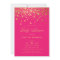 Faux Gold Foil Confetti Hot Pink Baby Shower