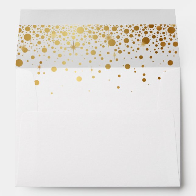 Faux Gold Foil Confetti | Marine Enveloppe (Dos (Bas))