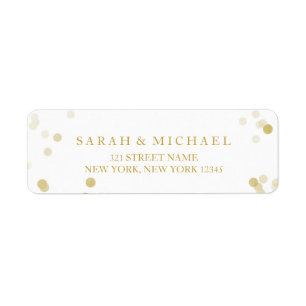 Faux Gold Foil Confetti Personnalisé