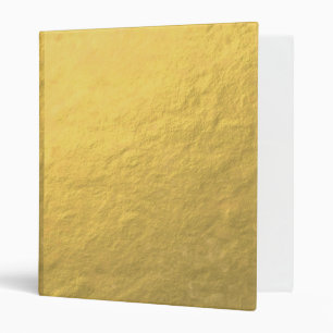 Faux Gold Foil Effect Printed Binder