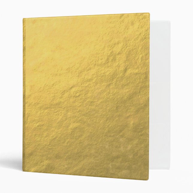 Faux Gold Foil Effect Printed Binder (Front/Inside)