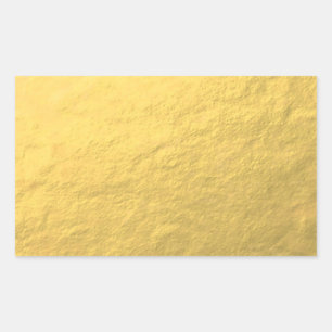 Faux Gold Foil Effect Printed Sticker