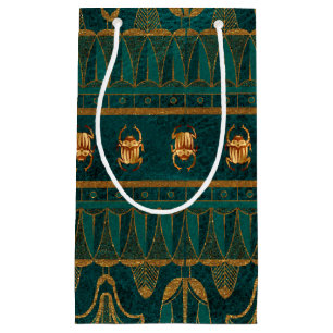 Faux Gold Foil Egyptian Themed Party Small Gift Bag