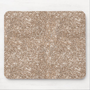 Faux Gold Foil Glitter Background Sparkle Template Mouse Pad
