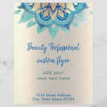 FAUX gold foil lotus decor Flyer<br><div class="desc">please note this is a printed product with NO REAL GOLD FOIL</div>