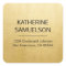 Faux GOLD FOIL Name & Return Address