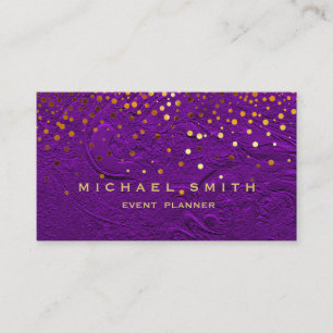 Faux Gold Foil Parties scintillant subtile Carte d