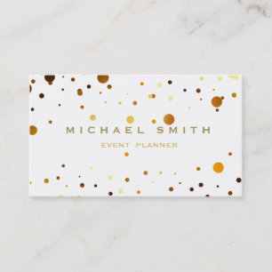 Faux Gold Foil Parties scintillant subtile Carte d