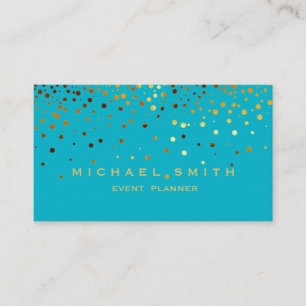 Faux Gold Foil Parties scintillant subtile Carte d