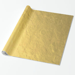 Faux Gold Foil Printed Wrapping Paper