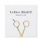 Faux Gold Foil Scissors Hair Stylist