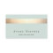 Faux Gold Foil Striped Elegant Light Blue Chic