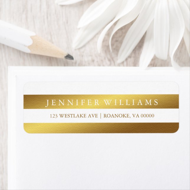 Faux Gold Foil Stripes (En situation)