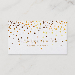 Faux Gold Foil Subtle Parties scintillant Carte de