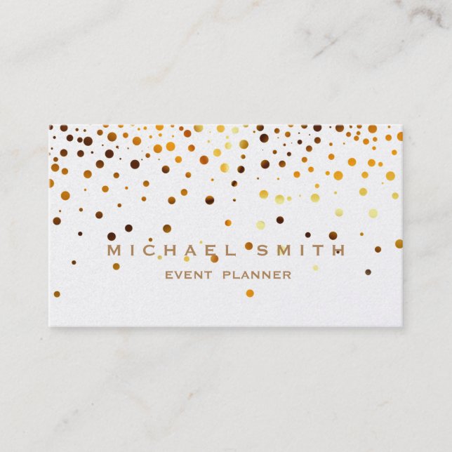 Faux Gold Foil Subtle Parties scintillant Carte de (Devant)