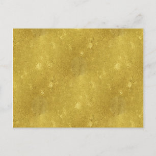 Faux Gold Foil Texture Background Sparkle Template Postcard