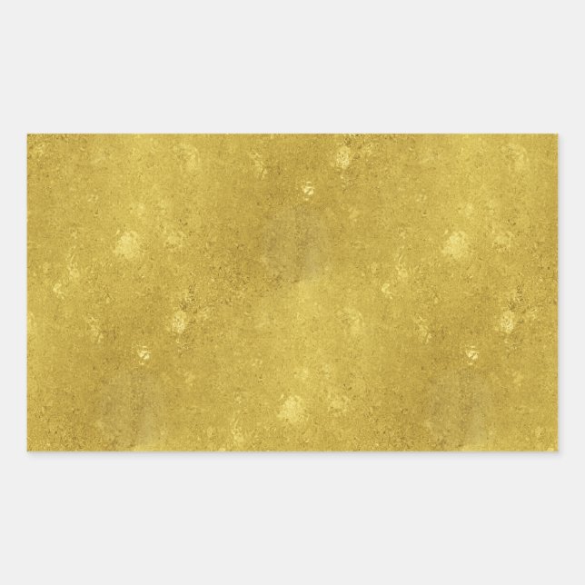 Faux Gold Foil Texture Background Sparkle Template Sticker (Front)
