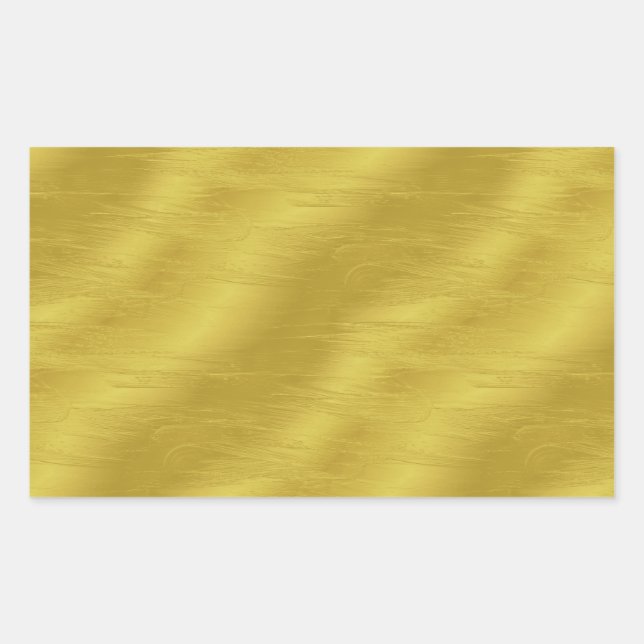 Faux Gold Foil Texture Background Sparkle Template Sticker (Front)