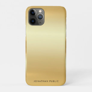 Faux Gold Glamour Trendy Modern Template Elegant iPhone 11 Pro Case