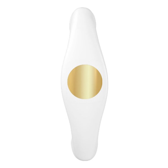 Faux Gold Glamourous Elegant Trendy Template Ceramic Cabinet Pull (Front)