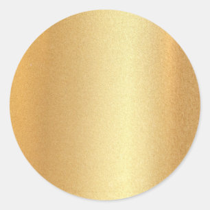 Faux Gold Glitter Blank Template Glamour Elegant Classic Round Sticker